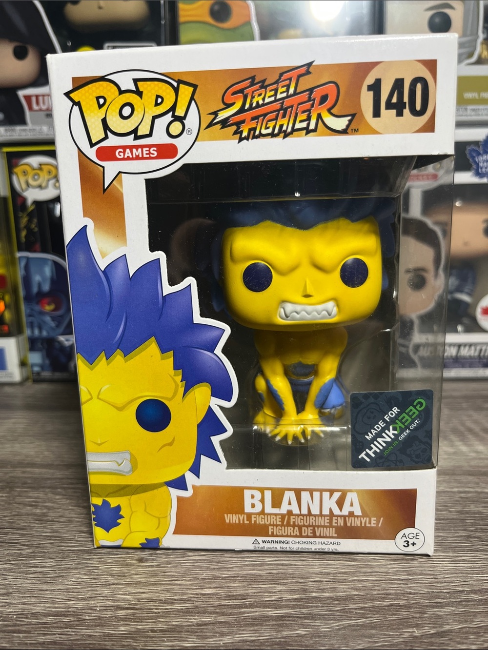 Funko Games Street Fighter Blanka Pop! Figure - Yellow & Blue